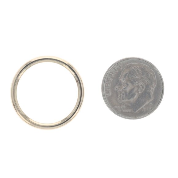 Yellow Gold Wedding Band - 14k Stackable Ring - Picture 5 of 6